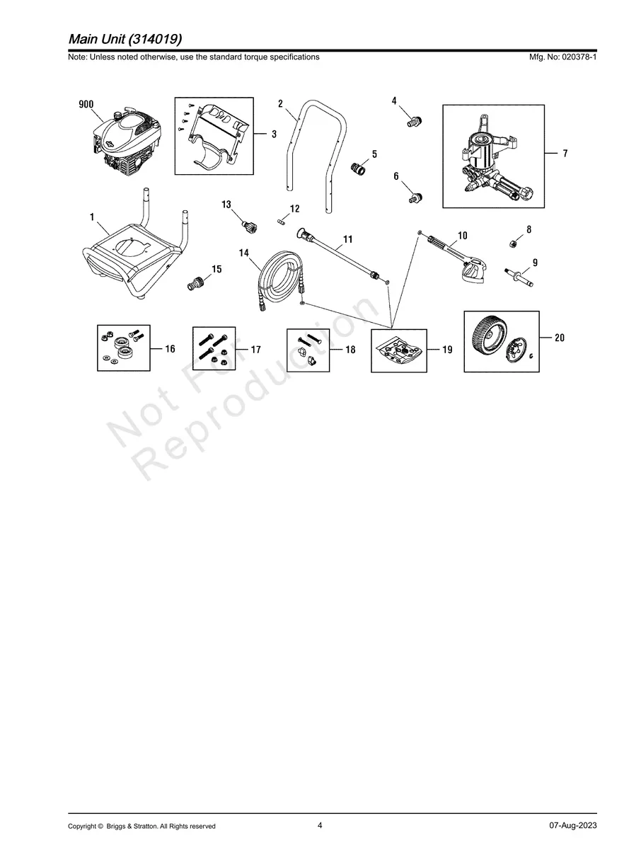 BRIGGS AND STRATTON, 020378-1, IPL.4